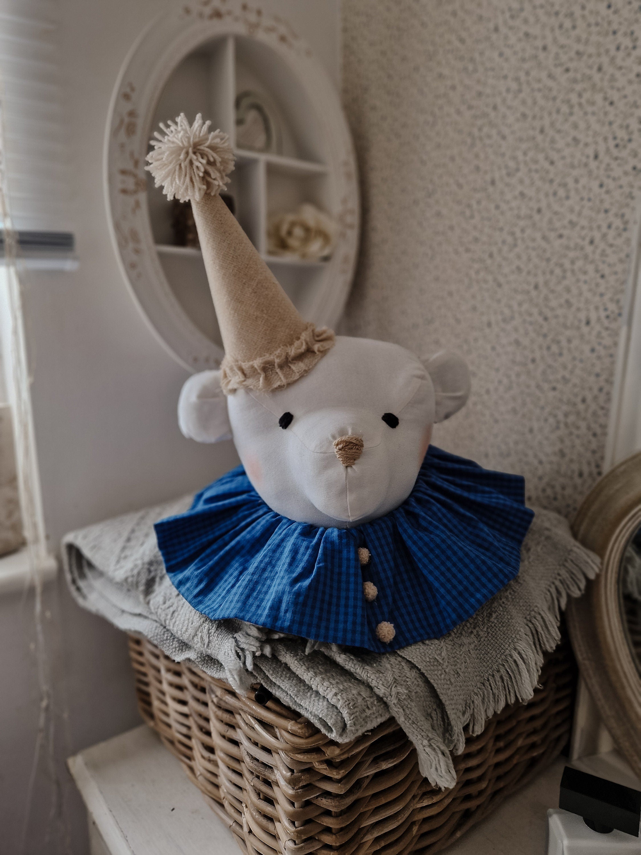 Bär ausgestopfte Dekoration, Bär hängenden Kopf Ar