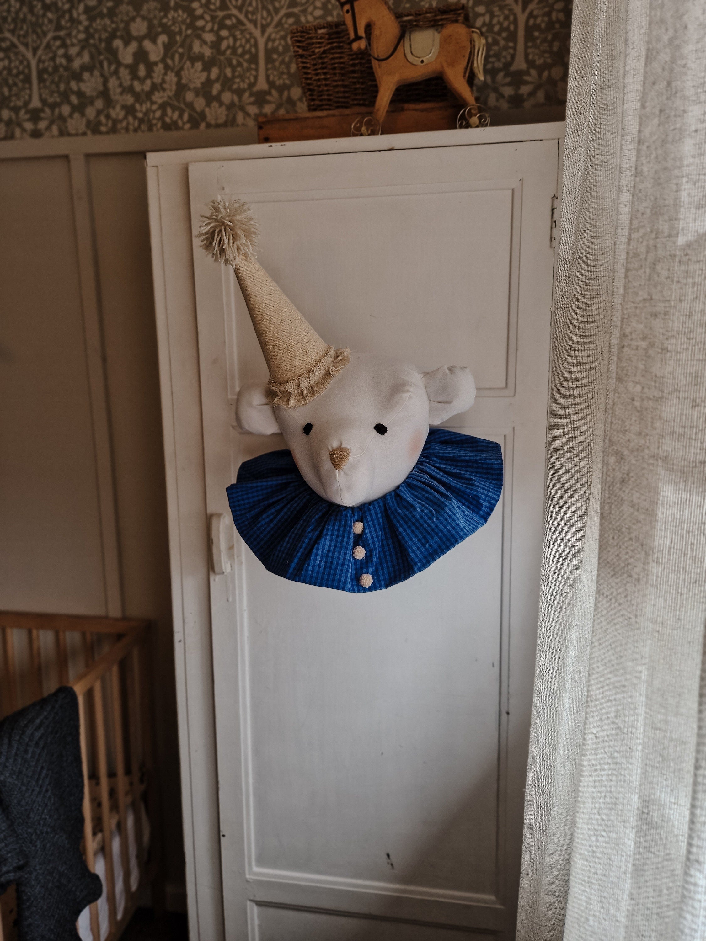 Bär ausgestopfte Dekoration, Bär hängenden Kopf Ar