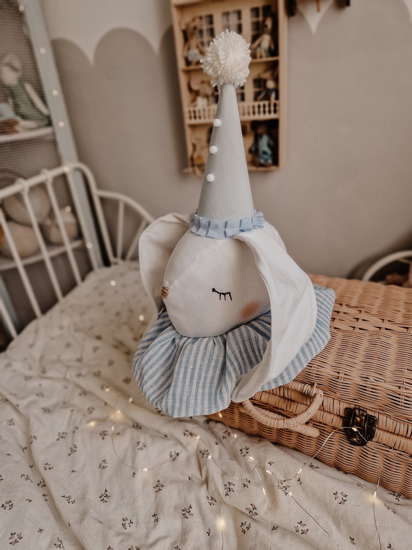 Circus Rabbit Head decoration, Hanging Rabbit Trophy