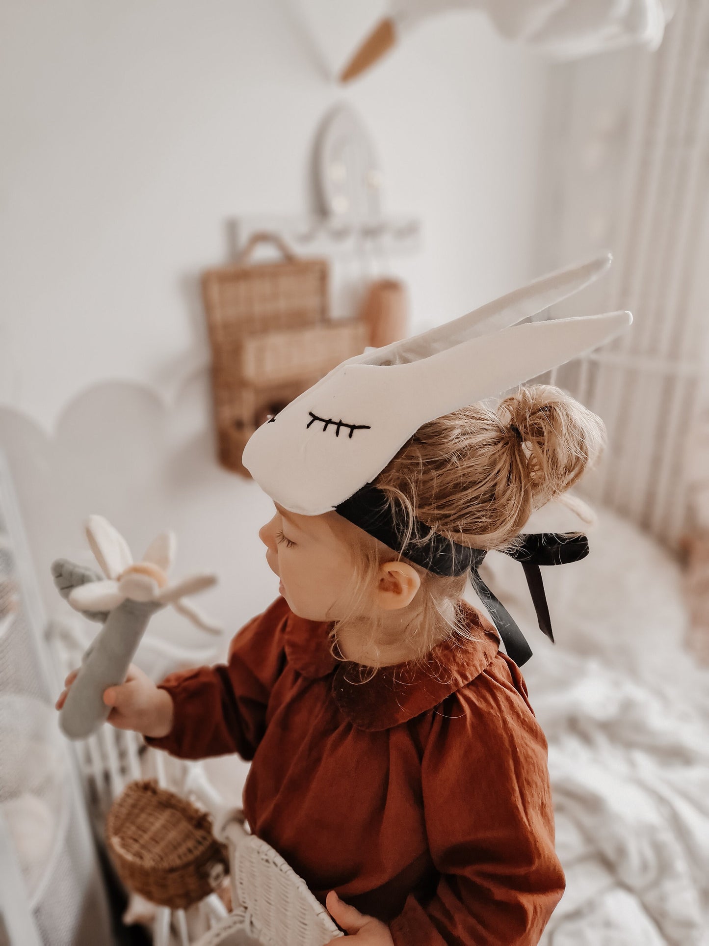 Rabbit headdress, bunny face mask dressing up