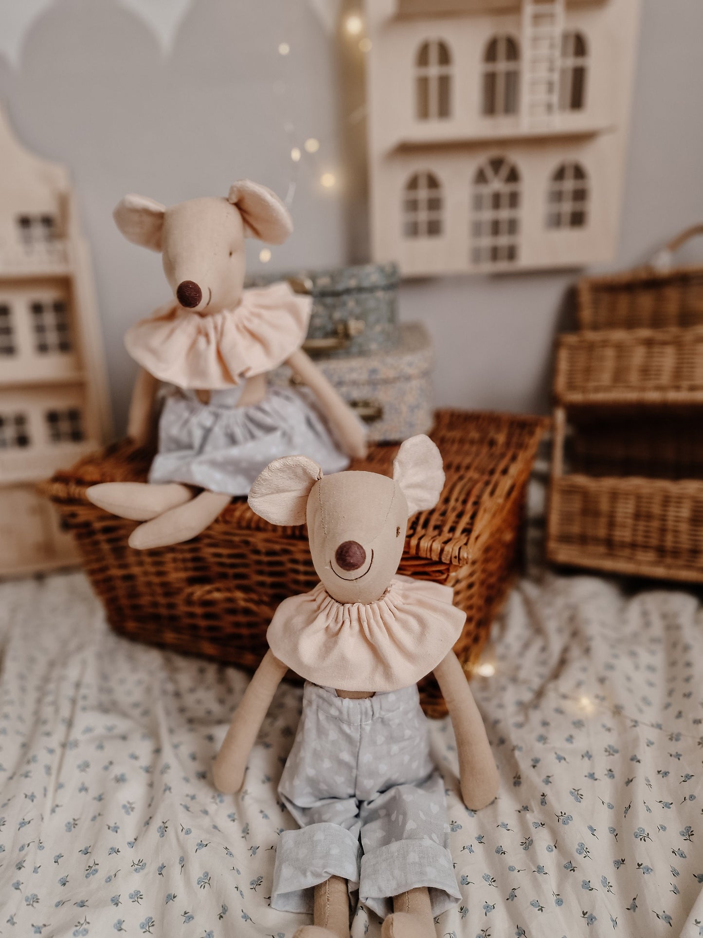 Circus Mice stuffed doll, Mouse Nursery Decoration