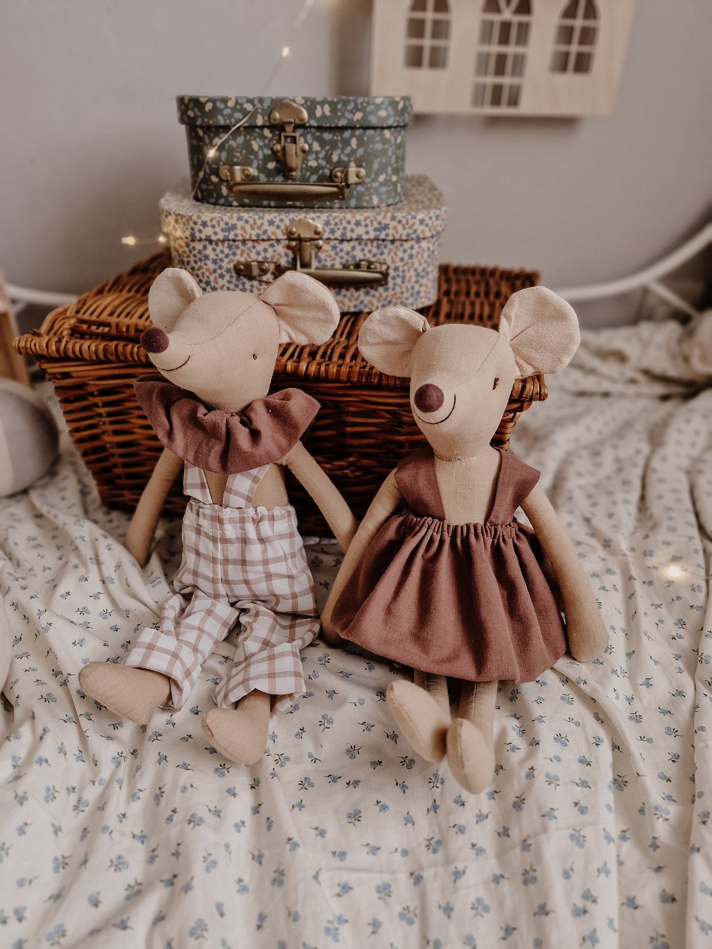 Mouse nursery decor, Stuffed Mouse Doll