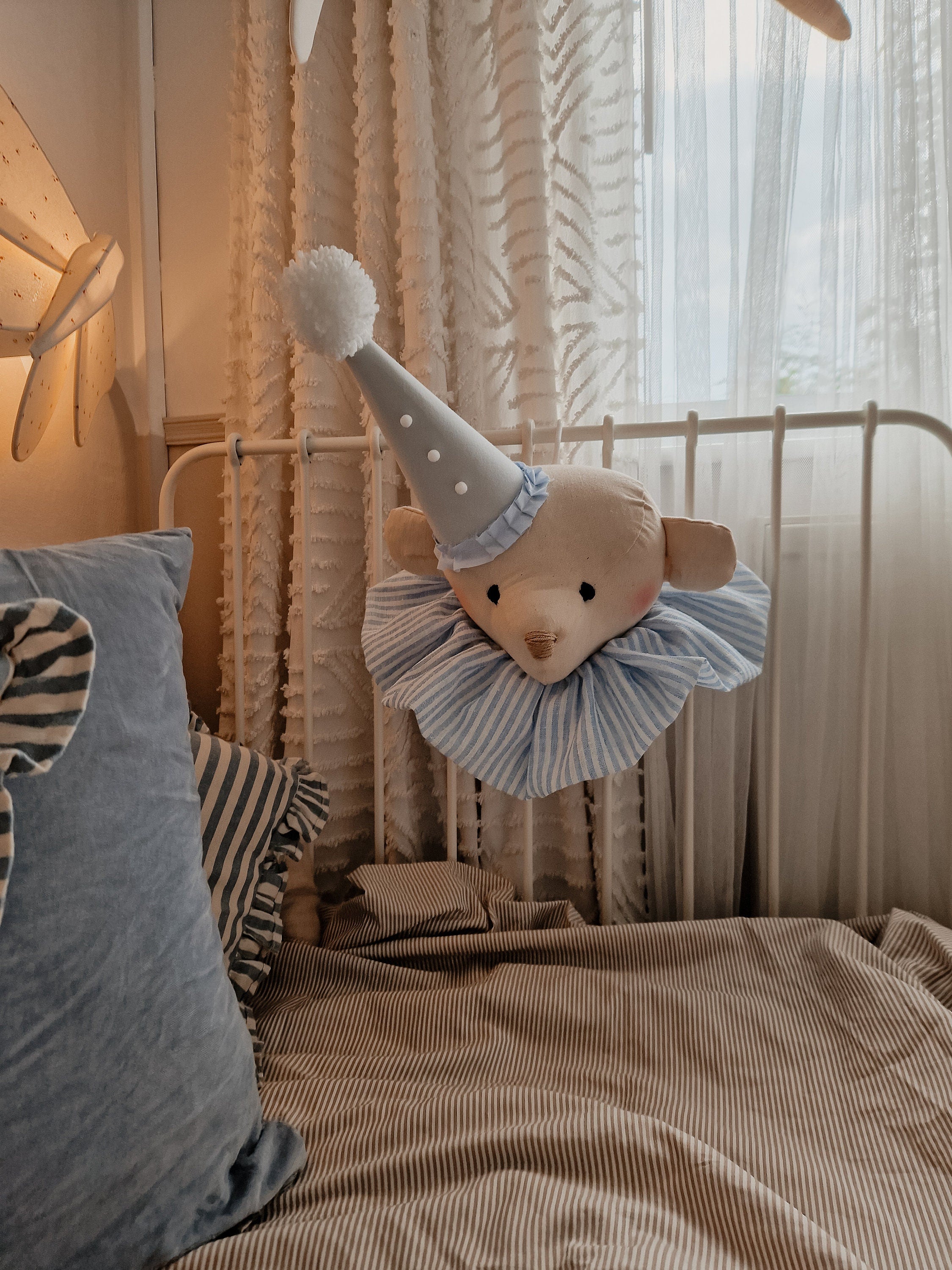 ZirkusbärKopf Wanddekoration, Kinderzimmer Bär Wandkunst