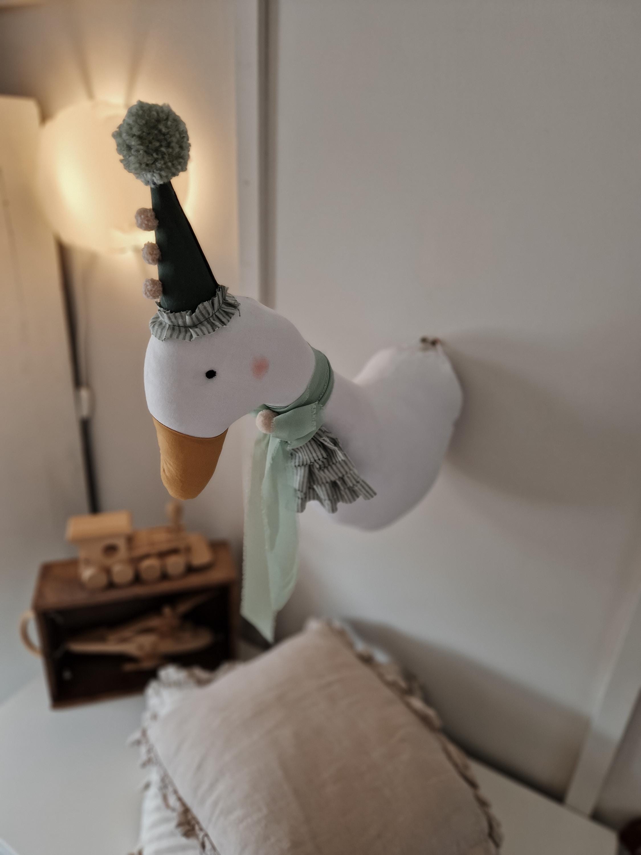 Zirkusente Kinderzimmer Dekoration, Tierkopf Wandbehang