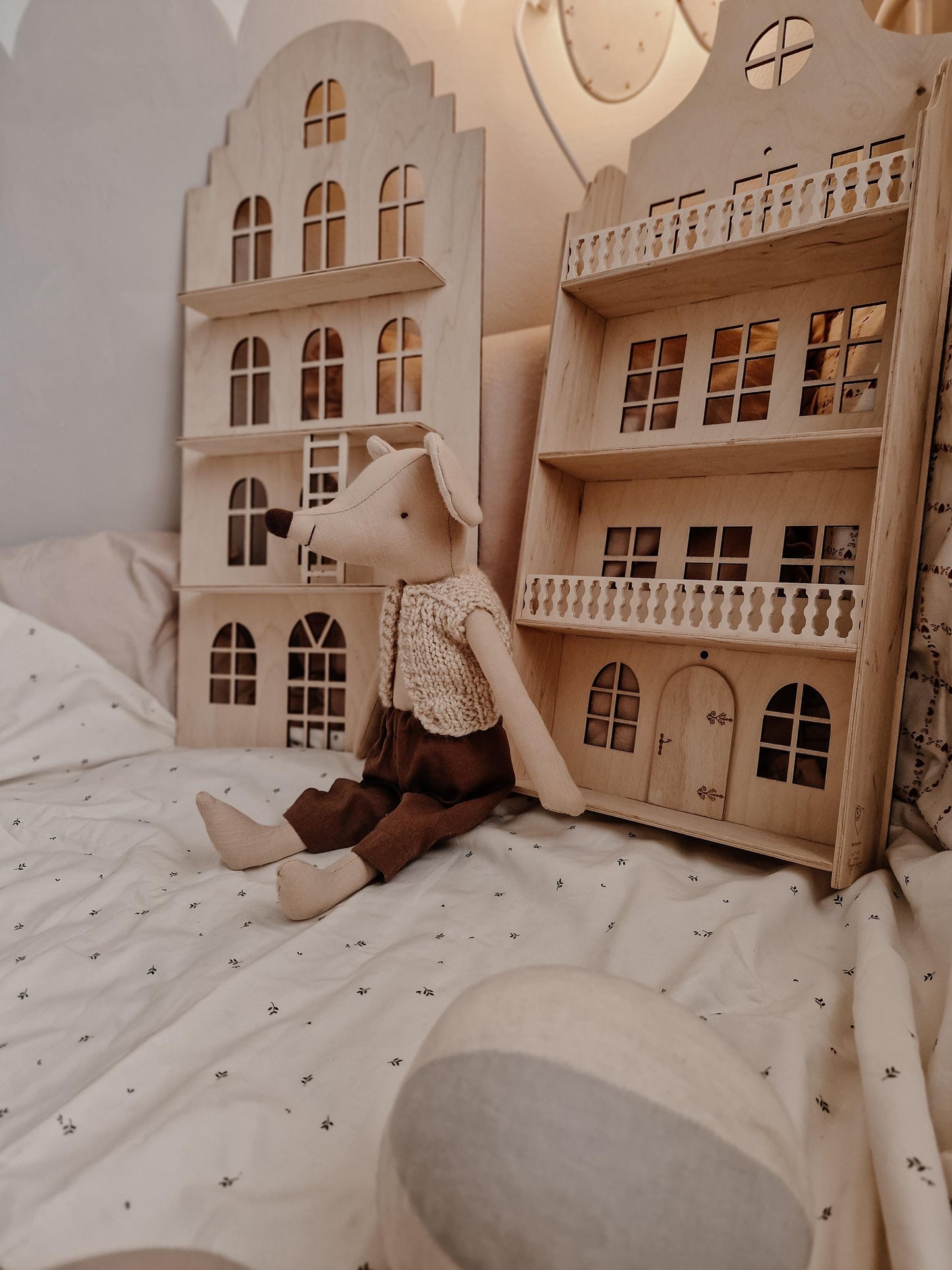 Circus nursery mice decor, Mouse doll pretending play