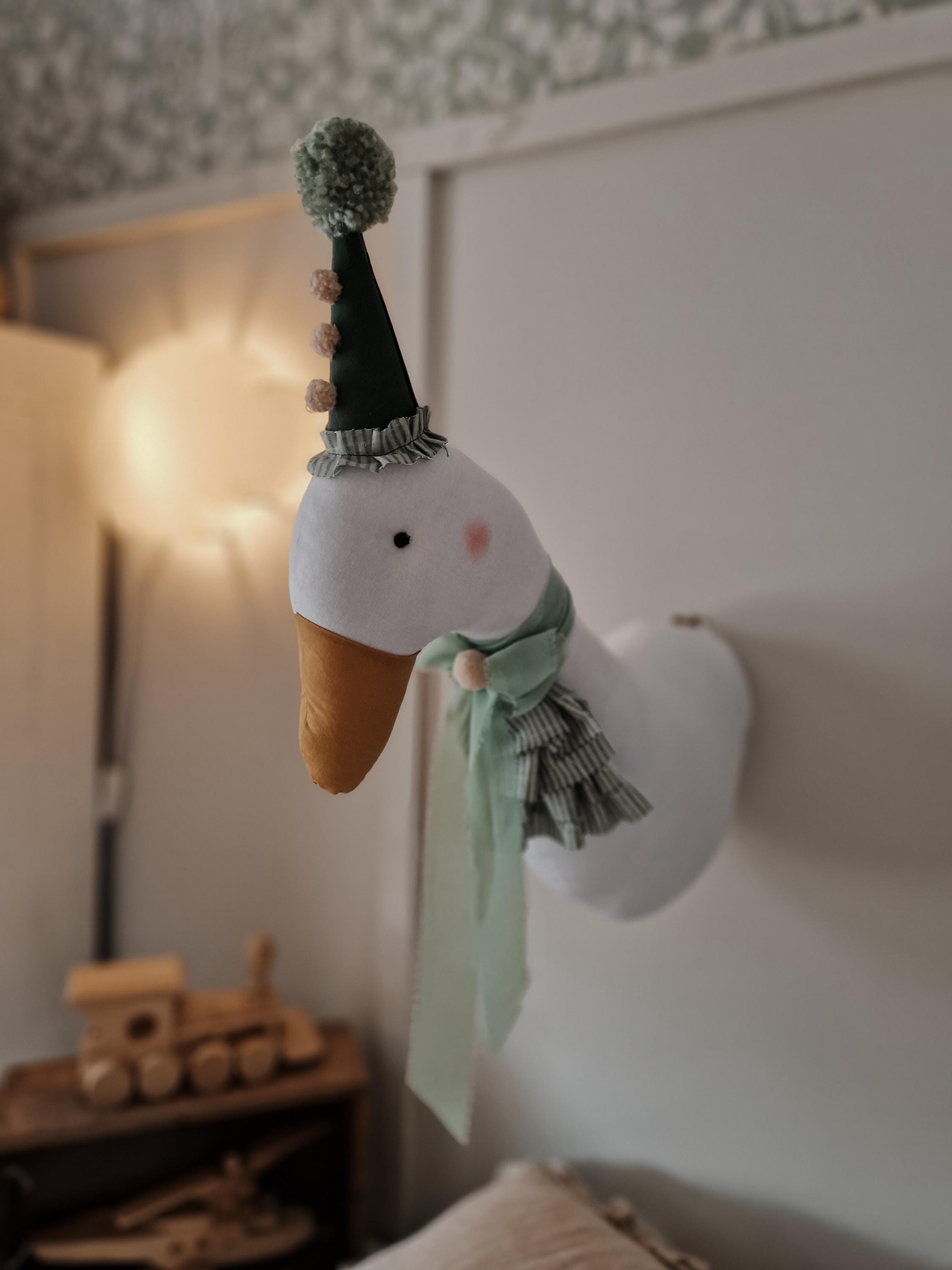 Zirkusente Kinderzimmer Dekoration, Tierkopf Wandbehang