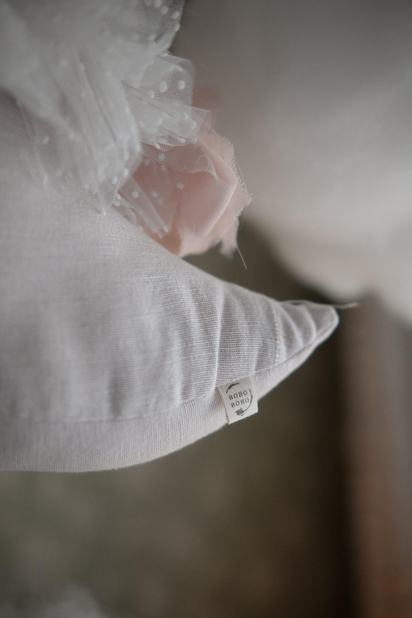 Circus Moon hanging nursery art, Cotton plush moon decoration