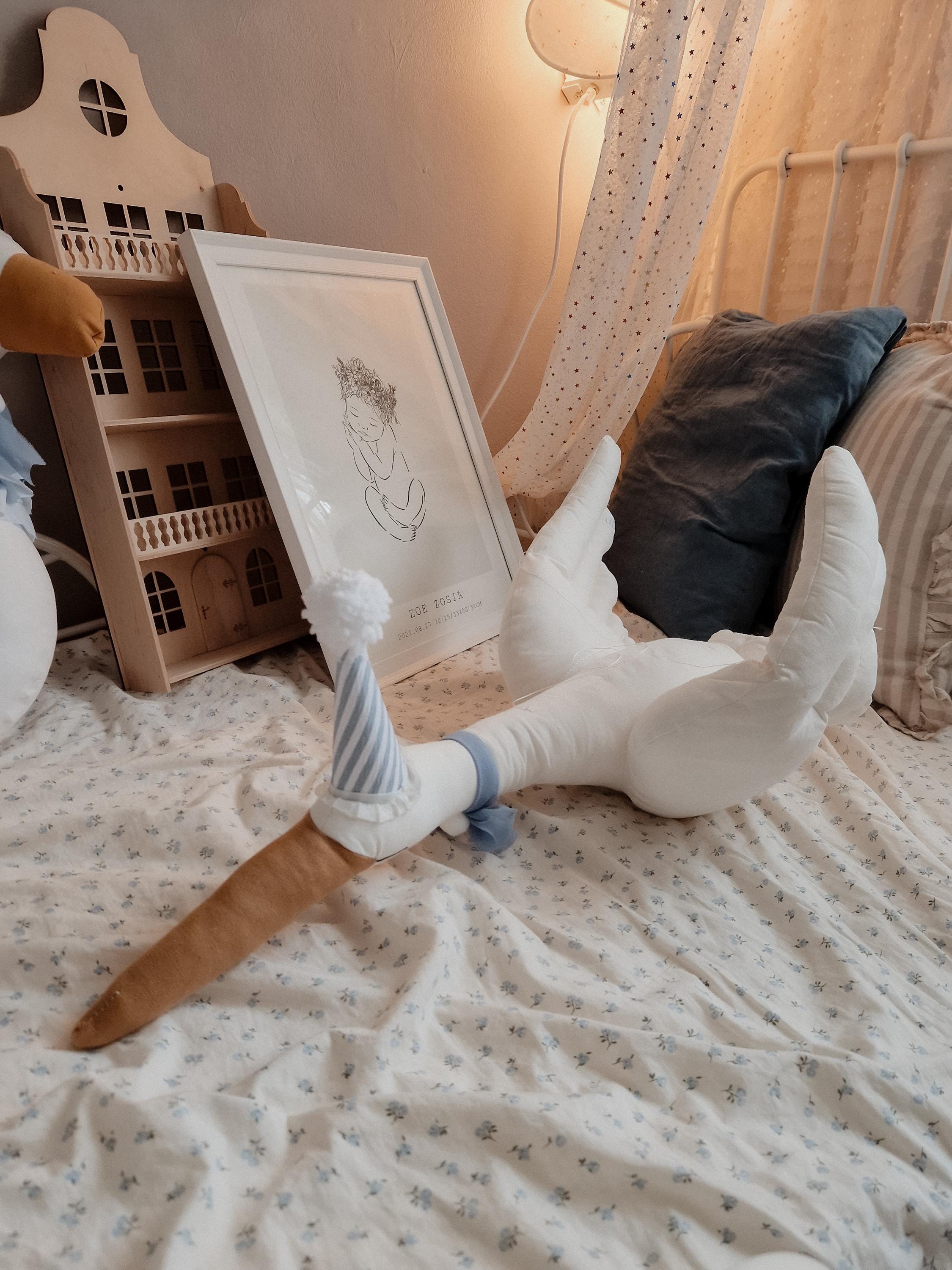 Zirkus Schwan Kinderzimmer Dekor, Hängender fliegender Stoffvogel