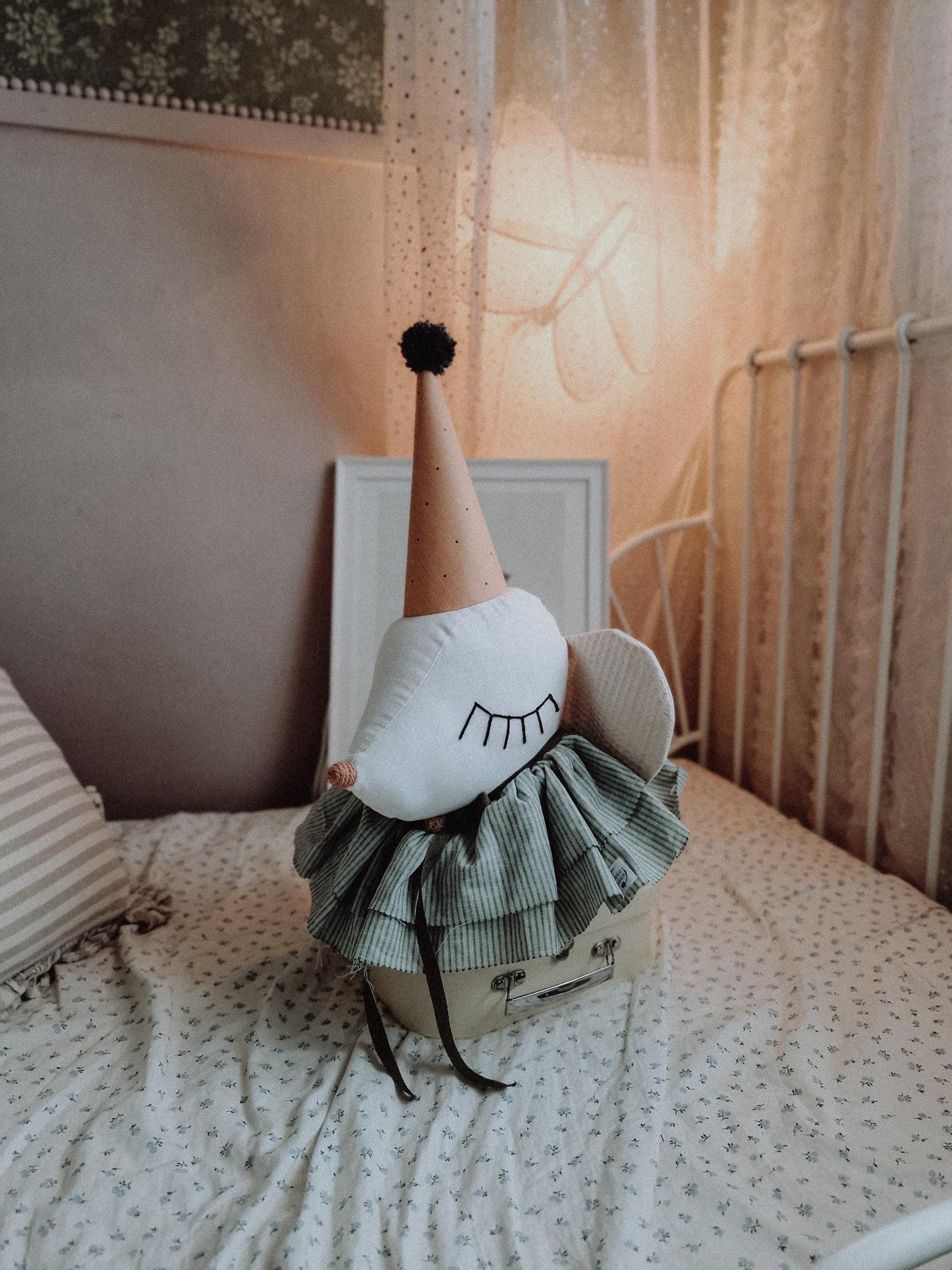 Circus Mice Head Hanging Wall art, Mouse Nursery Decoration