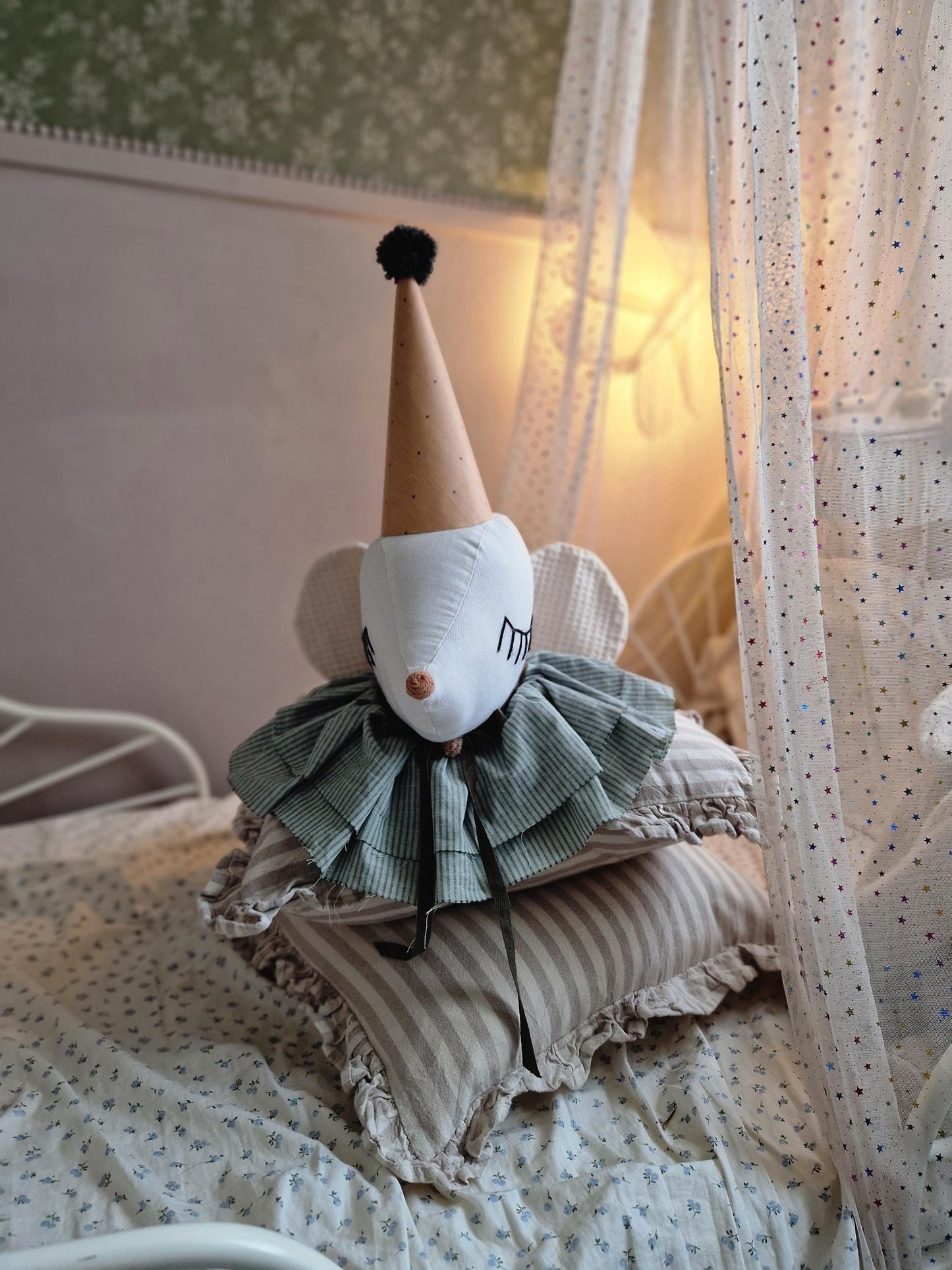 Circus Mice Head Hanging Wall art, Mouse Nursery Decoration