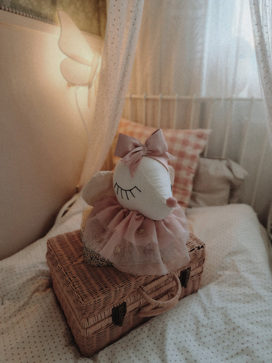 Mice Ballerina Hanging Wall art, Mouse style bow Decoration, Animal Head trophy