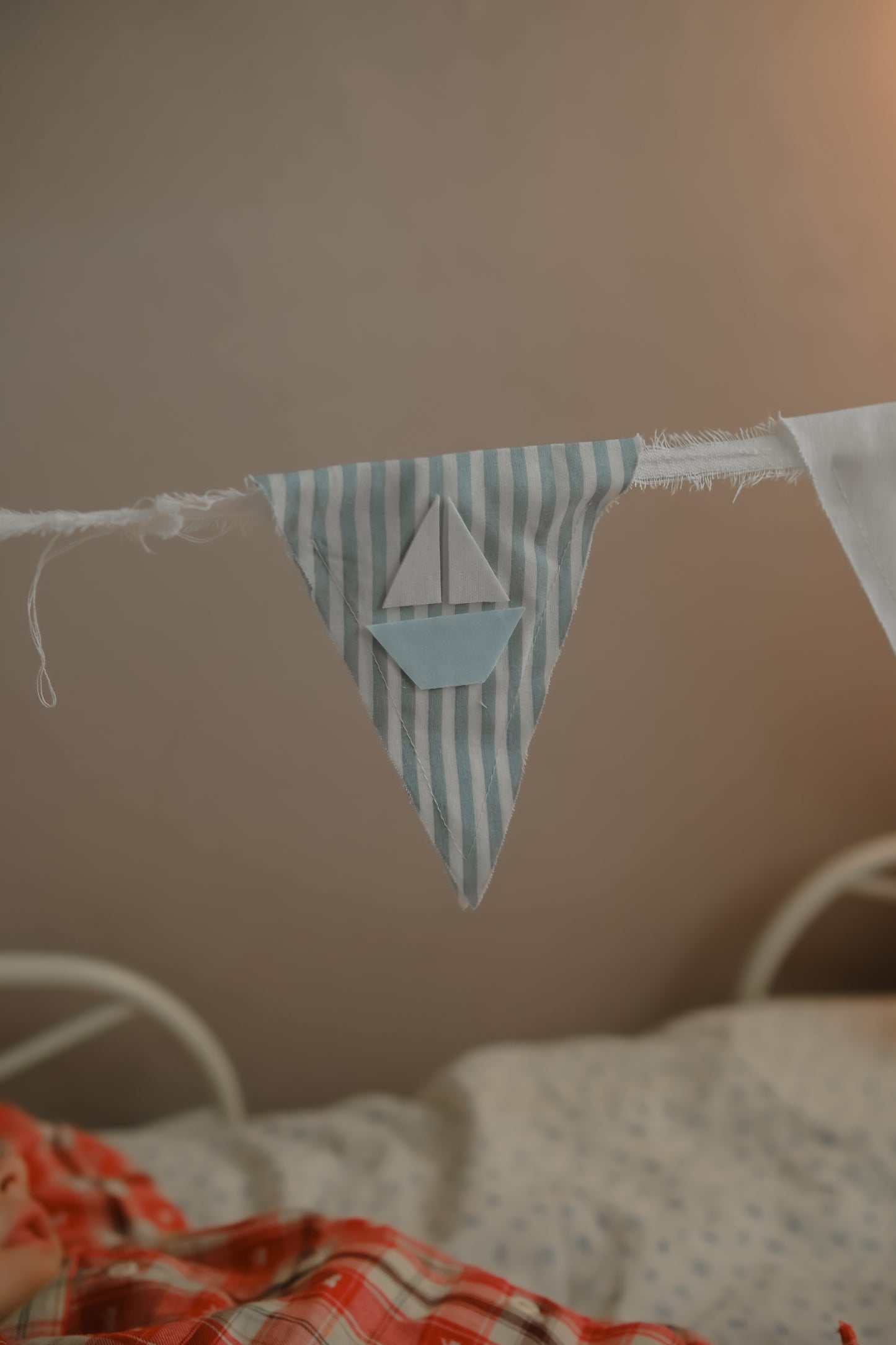 Sailboat Garland Boat Bunting Nursery Decor Sailboat Banner Nautical Nursery Decor Kids Room Wall Hanging Boat Themed Decoration