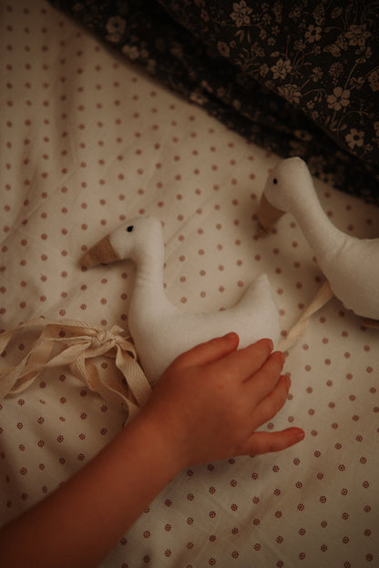 White Goose Cotton Garland, Nursery Wall Hanging Decor, goose birthday bunting