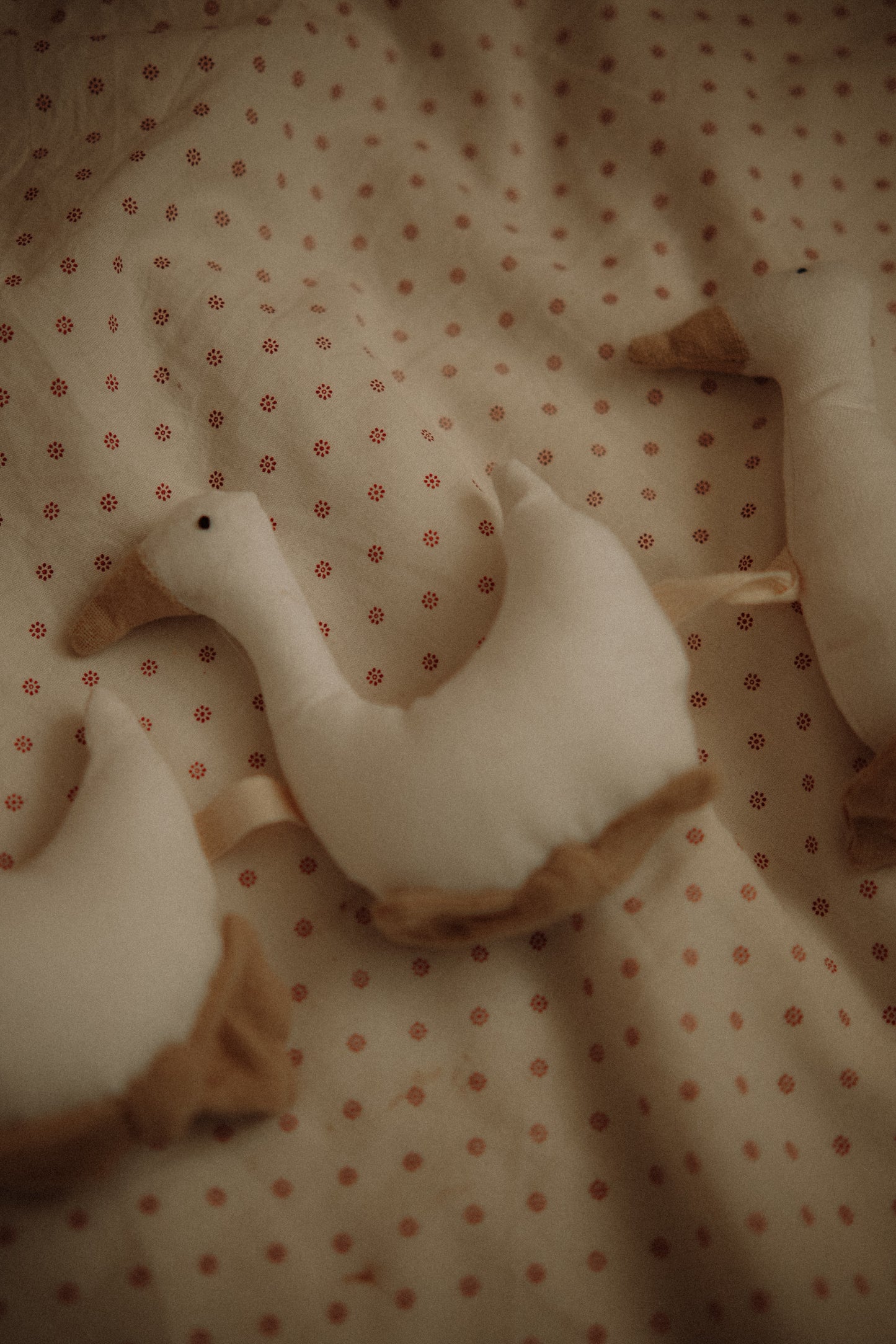White Goose Cotton Garland, Nursery Wall Hanging Decor, goose birthday bunting