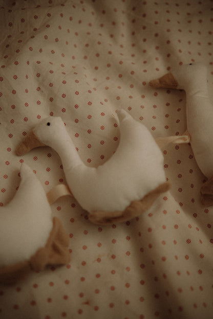 White Goose Cotton Garland, Nursery Wall Hanging Decor, goose birthday bunting