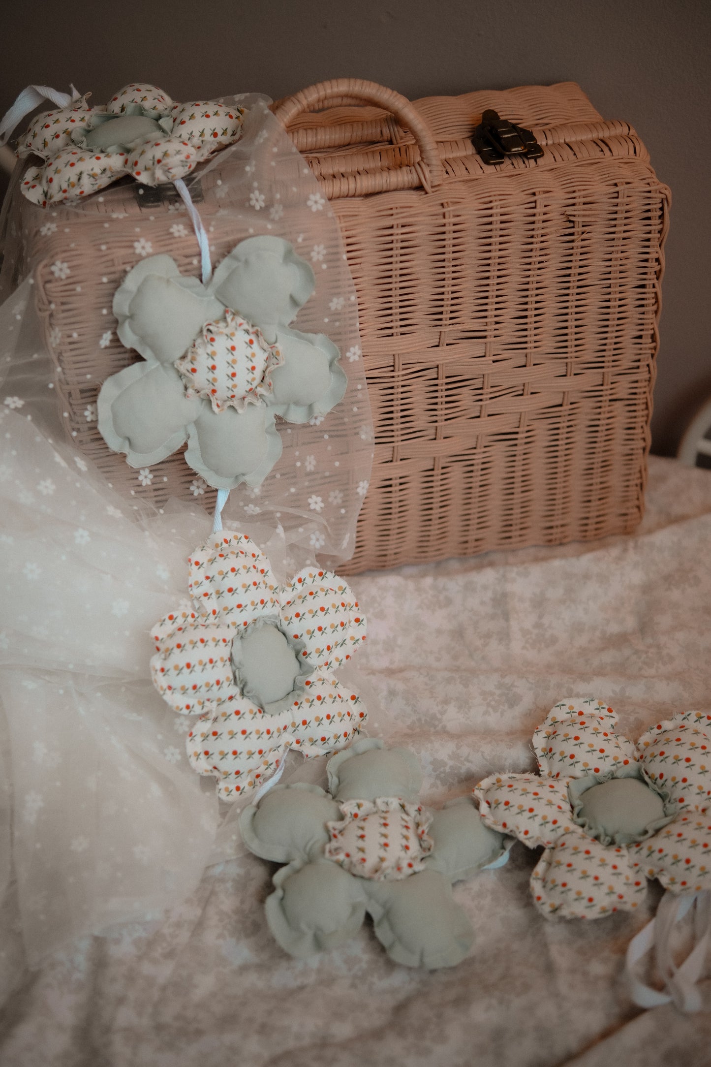 Flowers Garland, Nursery Floral Hanging Decoration