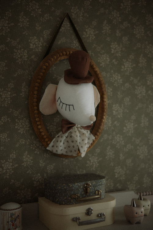 Circus Mice Nursery Mobile, Handmade Cotton Mouse Hanging Decoration