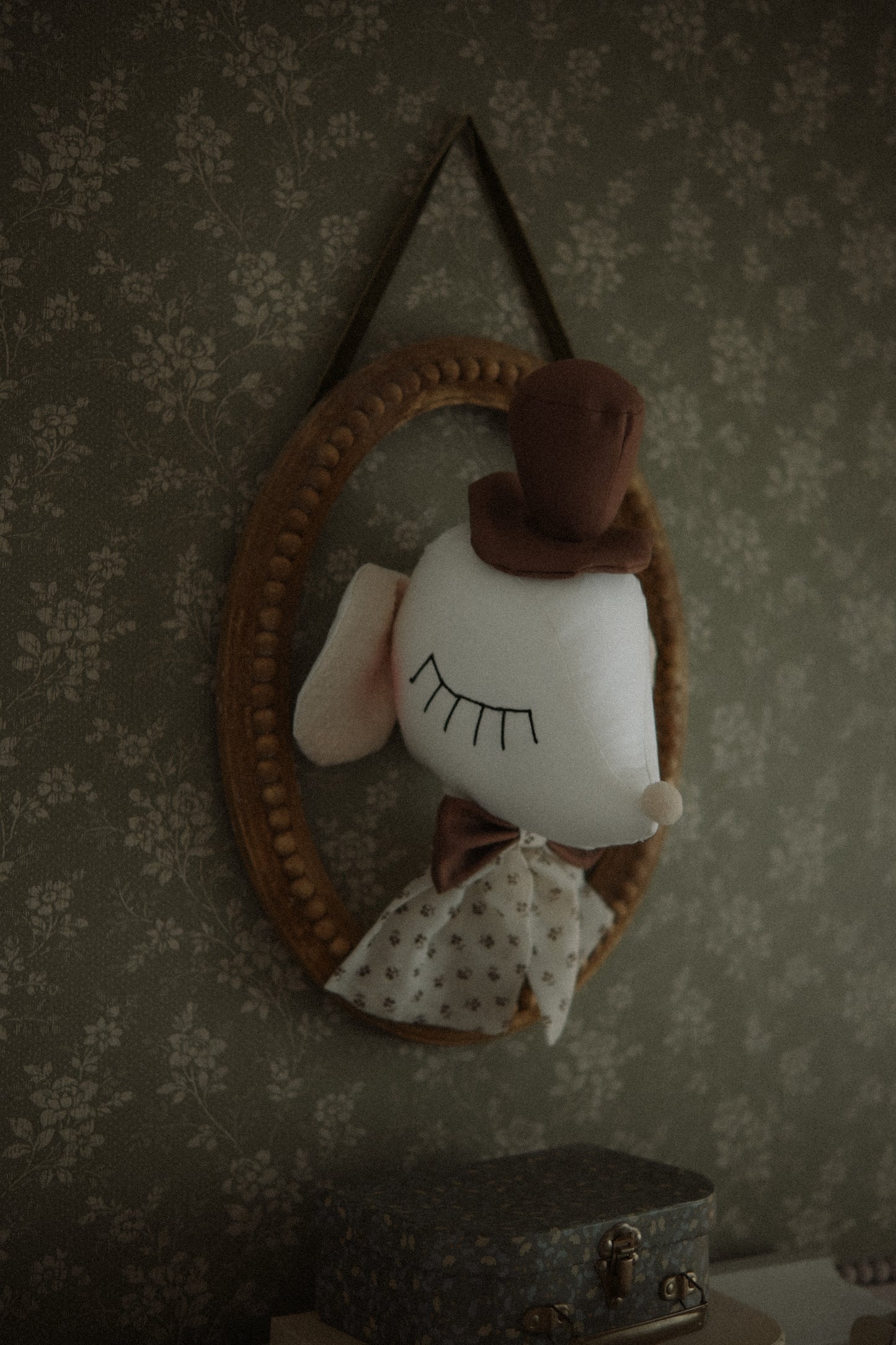 Circus Mice Nursery Mobile, Handmade Cotton Mouse Hanging Decoration