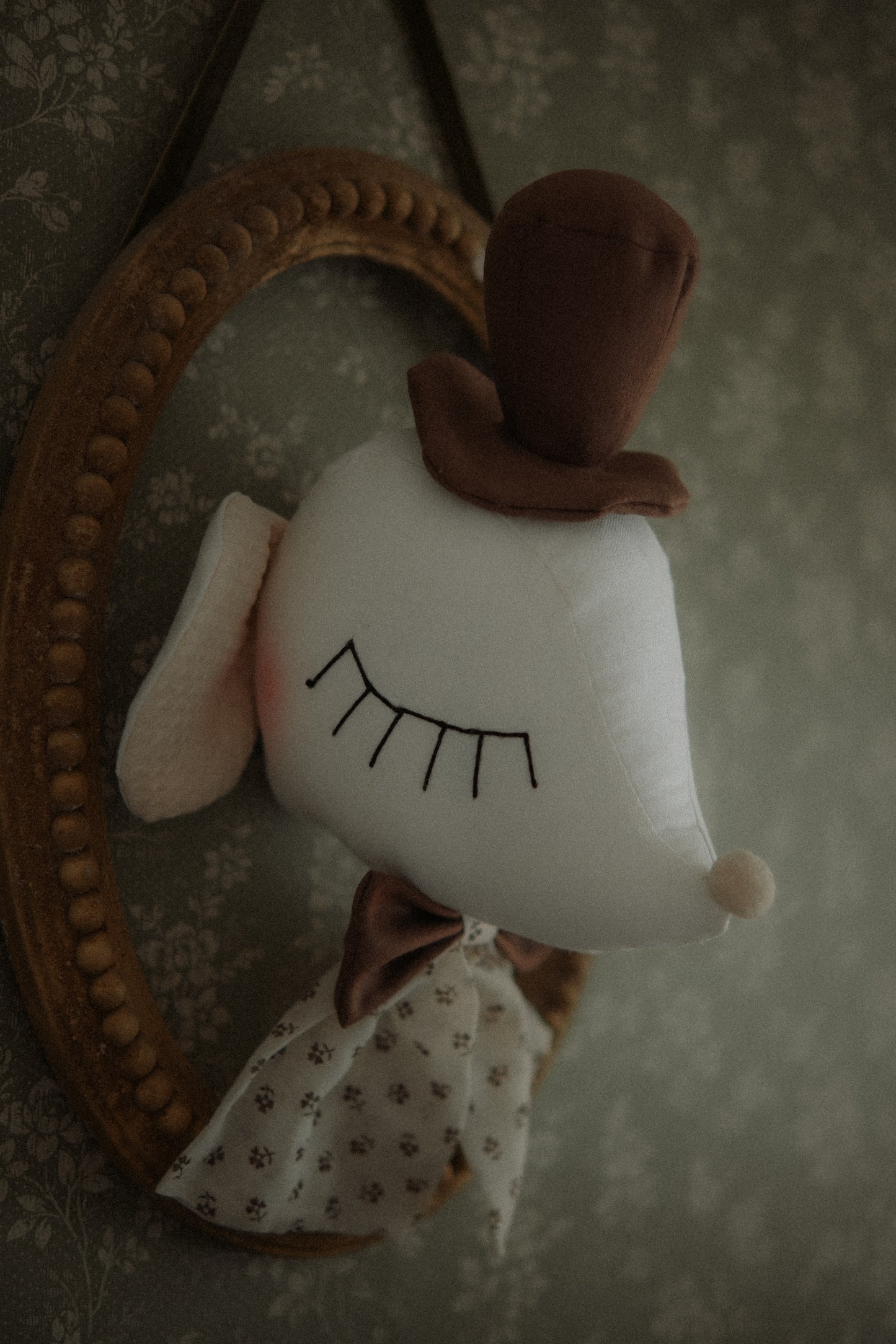Circus Mice Nursery Mobile, Handmade Cotton Mouse Hanging Decoration