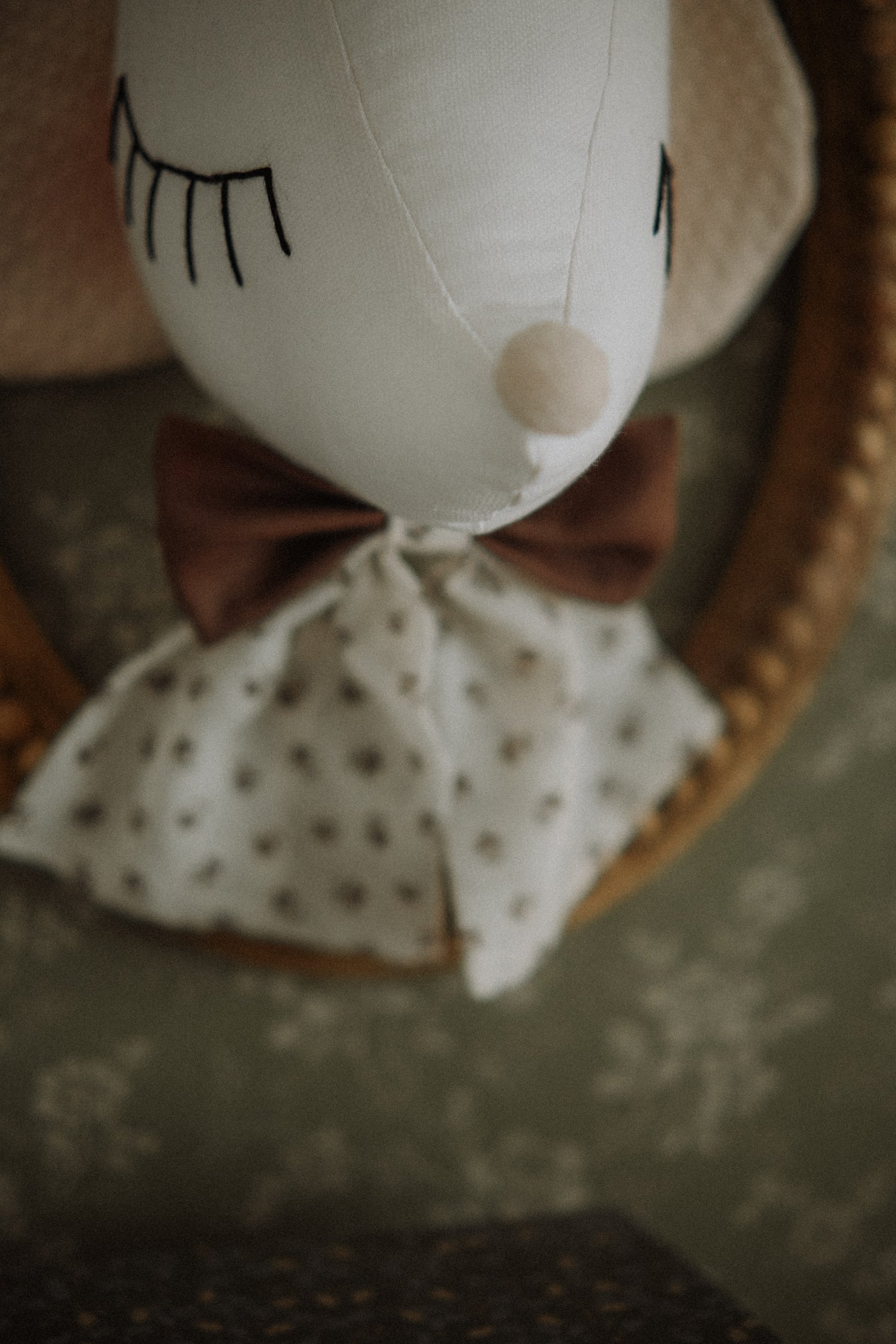Circus Mice Nursery Mobile, Handmade Cotton Mouse Hanging Decoration