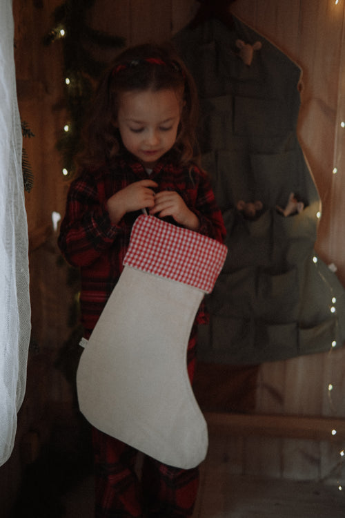Red Christmas Stocking Ornament: Festive Holiday Decoration