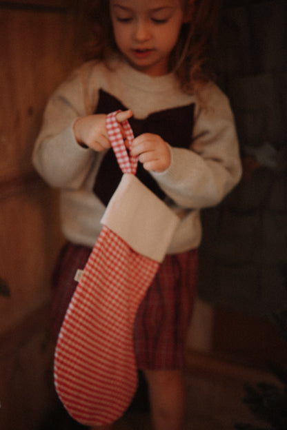Red Christmas Stocking Ornament: Festive Holiday Decoration