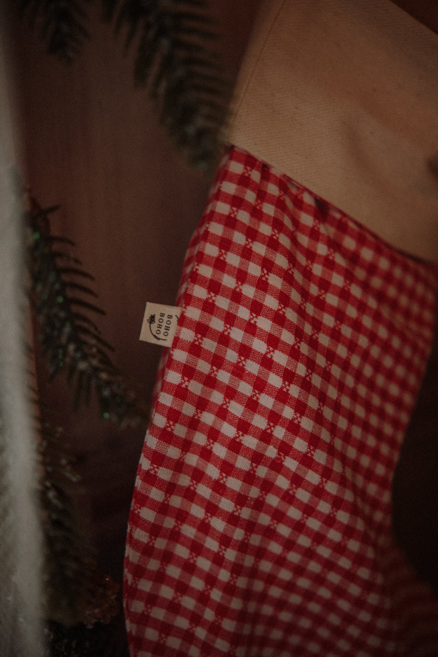 Red Christmas Stocking Ornament: Festive Holiday Decoration