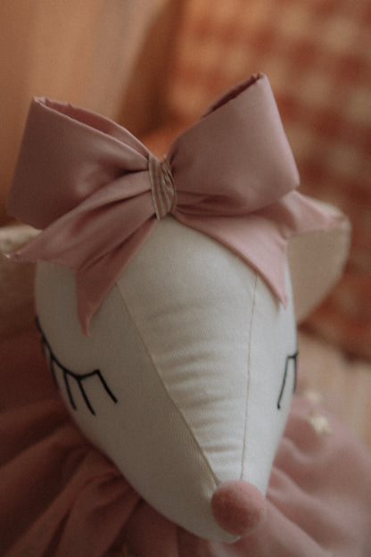 Mice Ballerina Hanging Wall art, Mouse style bow Decoration, Animal Head trophy