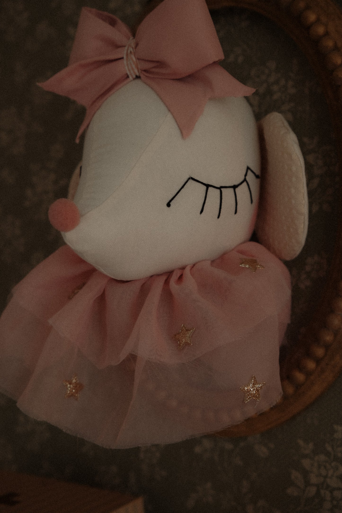 Mice Ballerina Hanging Wall art, Mouse style bow Decoration, Animal Head trophy