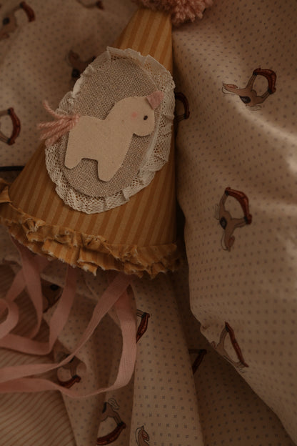 Felt Birthday Hat with Horse, Unicorn Circus Cake Smash Crown