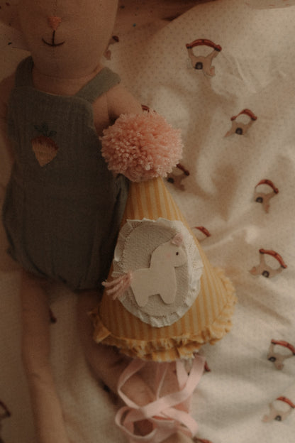Felt Birthday Hat with Horse, Unicorn Circus Cake Smash Crown