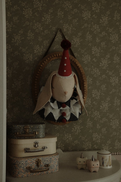 Cotton Bunny Head, Fantasy Storybook & Wonderland-Inspired Nursery Wall Decor, Kids Room Wall Art