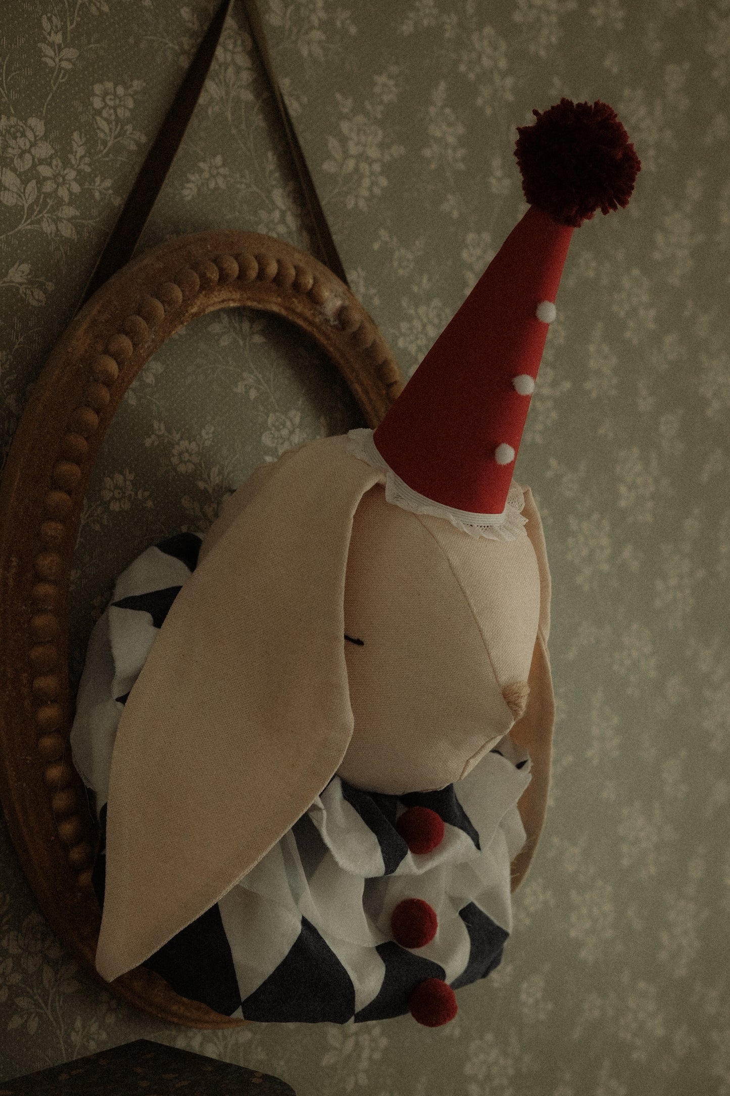 Cotton Bunny Head, Fantasy Storybook & Wonderland-Inspired Nursery Wall Decor, Kids Room Wall Art