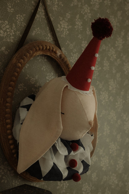 Cotton Bunny Head, Fantasy Storybook & Wonderland-Inspired Nursery Wall Decor, Kids Room Wall Art
