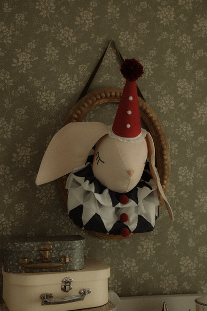 Cotton Bunny Head, Fantasy Storybook & Wonderland-Inspired Nursery Wall Decor, Kids Room Wall Art