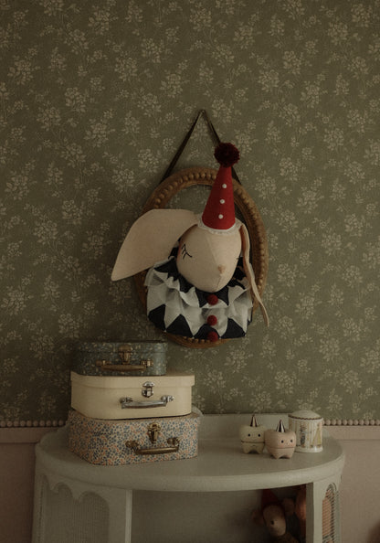Cotton Bunny Head, Fantasy Storybook & Wonderland-Inspired Nursery Wall Decor, Kids Room Wall Art