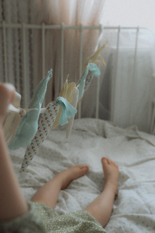 Bunny & Carrot Garland, Easter Wall Decor, Spring Hanging Bunting