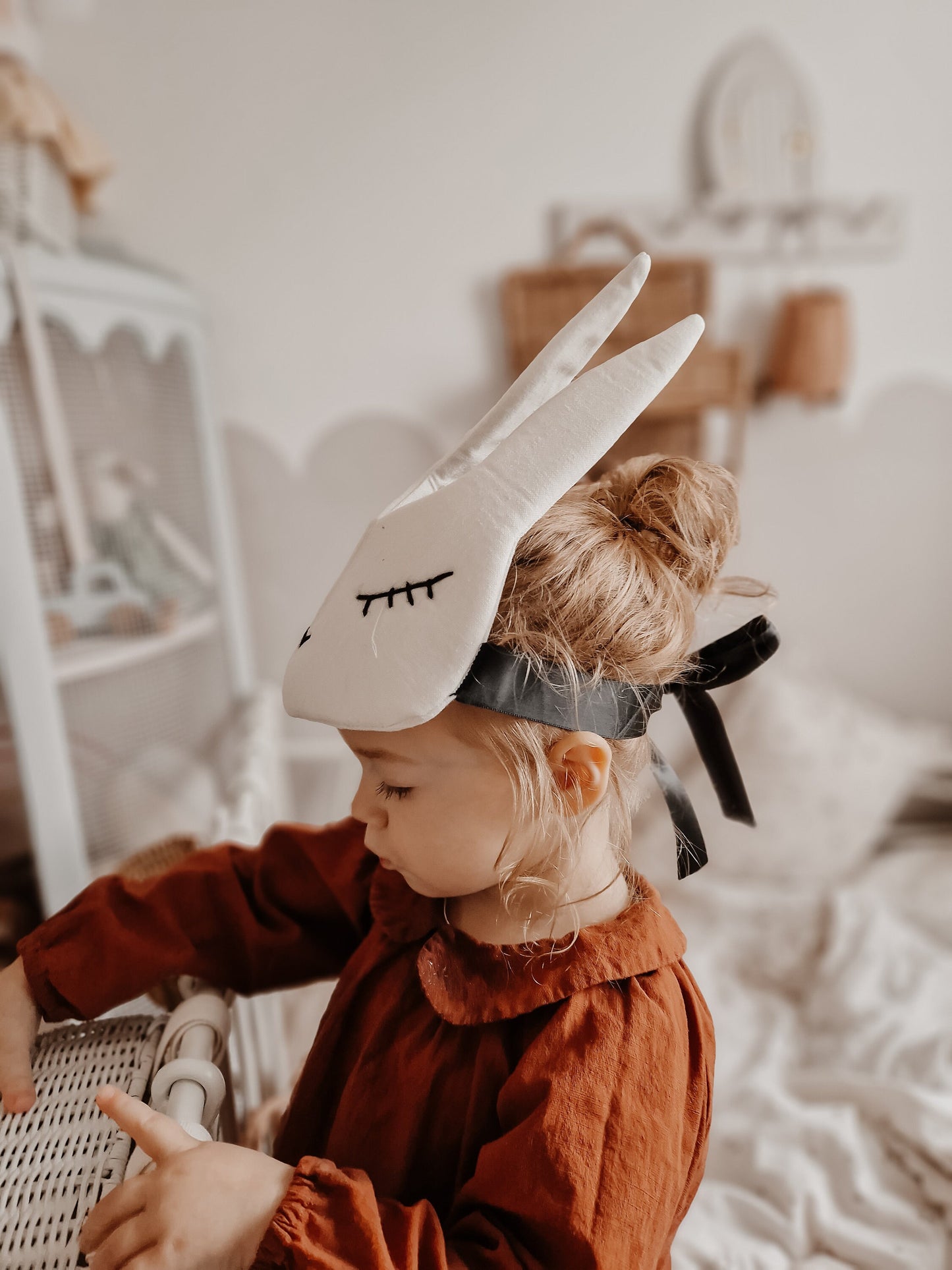 Rabbit headdress, bunny face mask dressing up
