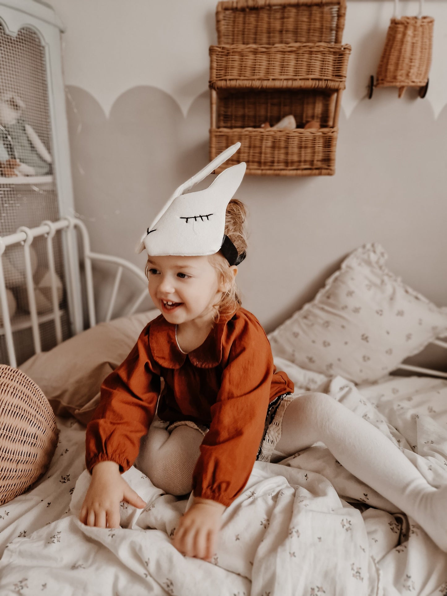 Rabbit headdress, bunny face mask dressing up