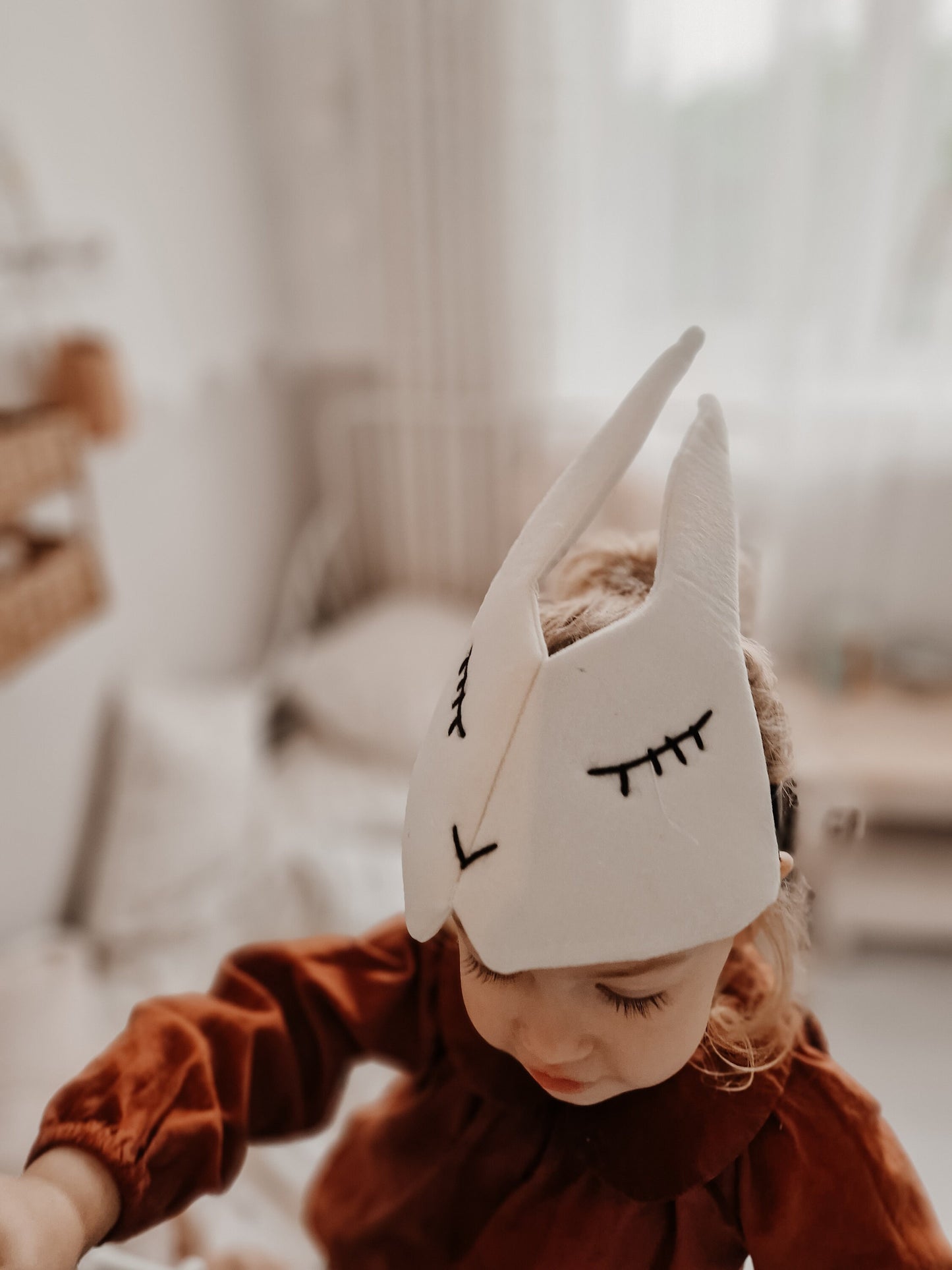 Rabbit headdress, bunny face mask dressing up