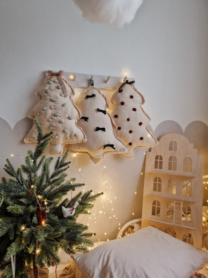 Christmas tree wall hanging cushion, cotton baby pillow