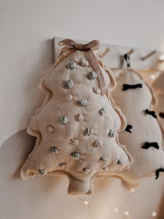 Christmas tree hanging wall decor, cotton baby pillow