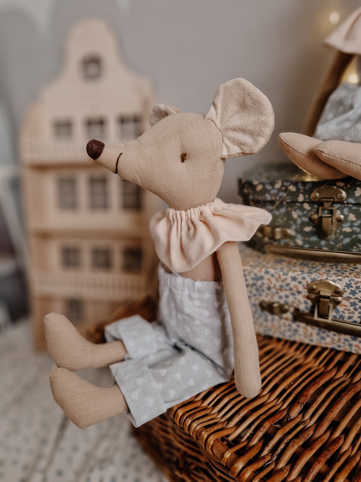 Circus Mice stuffed doll, Mouse Nursery Decoration