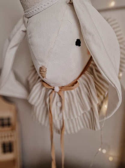 Circus Bunny Head Hanging decoration, Hanging Rabbit Trophy