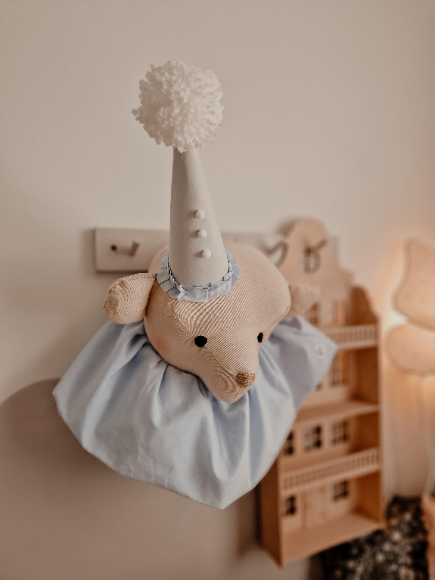 Circus Bear Head, Bear Wall Hanging Trophy