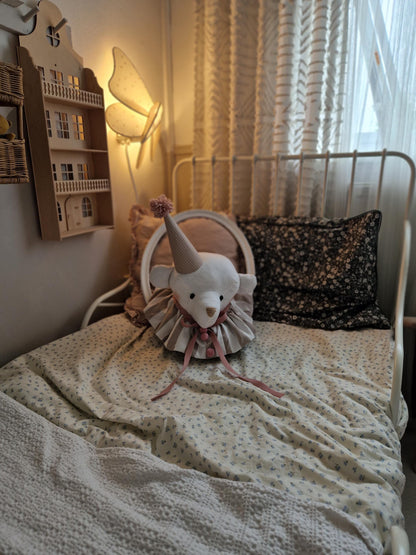 Circus Bear Head, Wall Mount Stuffed Animal Trophy