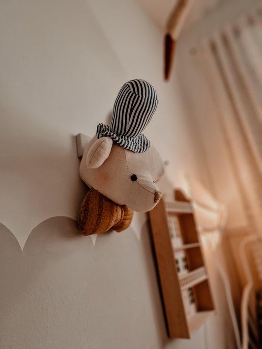 Circus Bear Head, Animal Wall Hanging Decoration