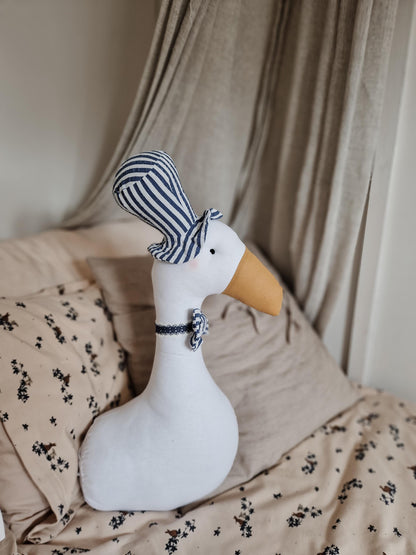 Wall Mount Cotton Duck Head, Circus Duck Stuffed Animal