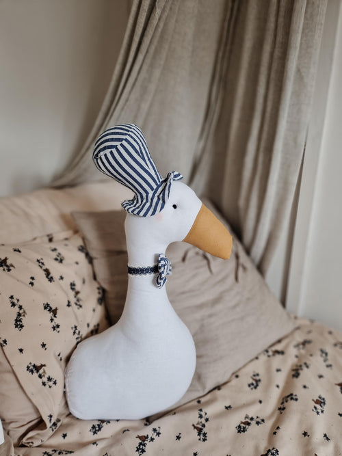 Wall Mount Cotton Duck Head, Circus Duck Stuffed Animal