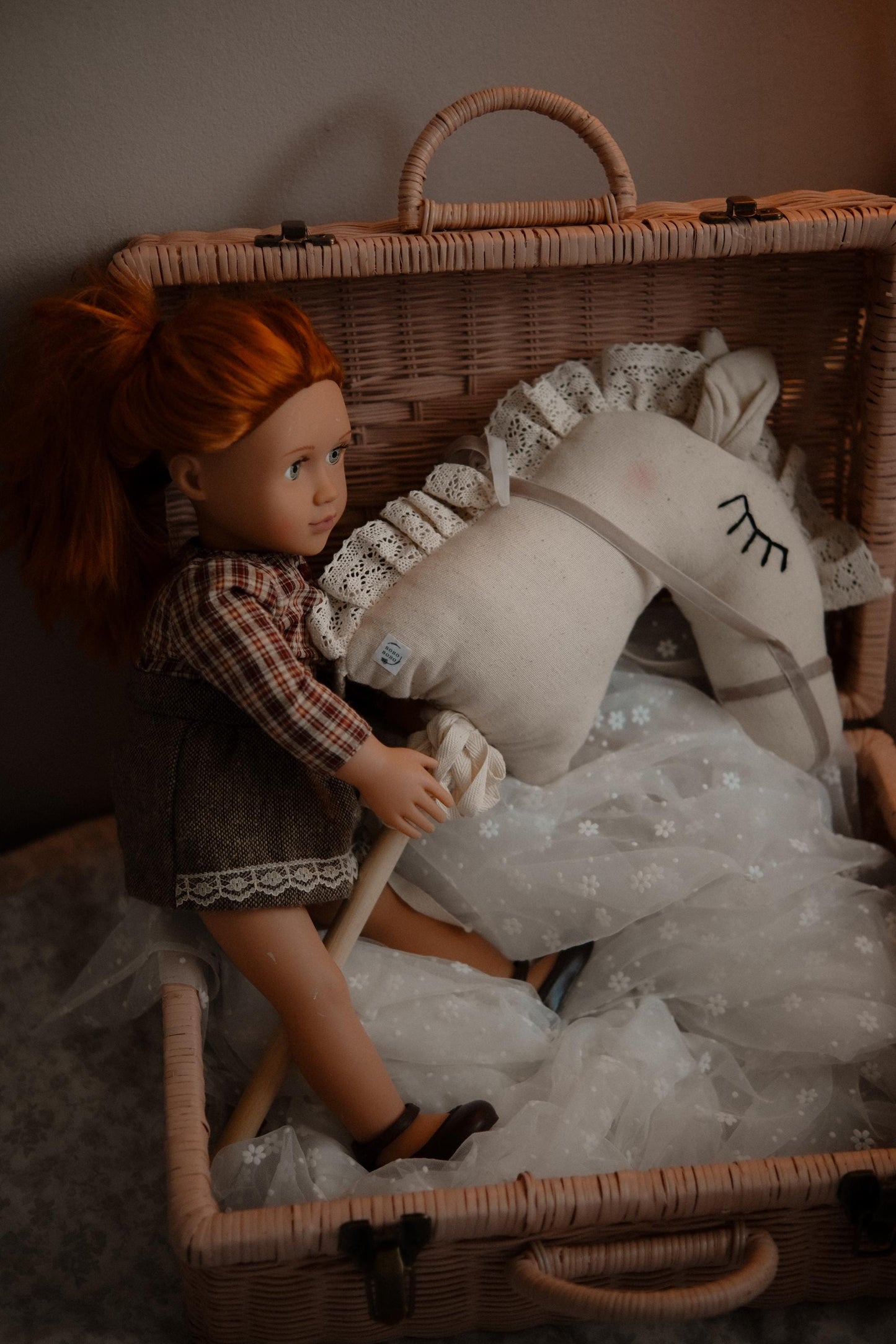 Mini Hobby Horse for Doll, Stick Horse Toy